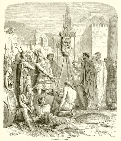 Brennus at Rome by English School