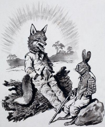 Brer Rabbit and Brer Fox by English School