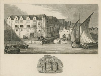 Bridewell Palace on the Banks of the River Thames by English School