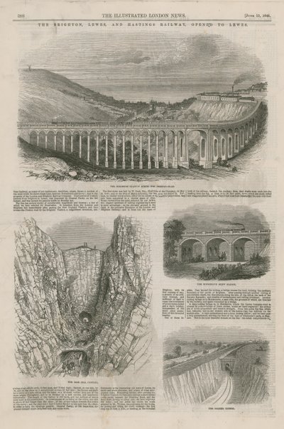 Brighton, Lewes and Hastings Railway by English School