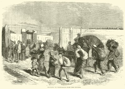 Bringing in Vegetables from the Suburbs, October 1870 by English School