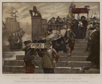Bringing the Body of Gustav Adolphus to Sweden, 1632 by English School