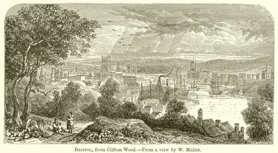 Bristol, from Clifton Wood by English School
