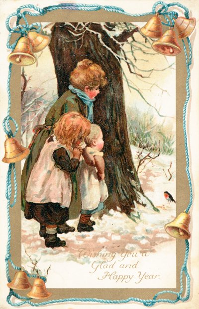 British Christmas Card by English School