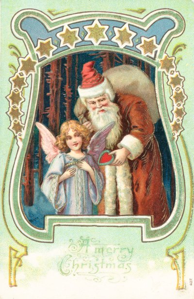 British Christmas Card by English School