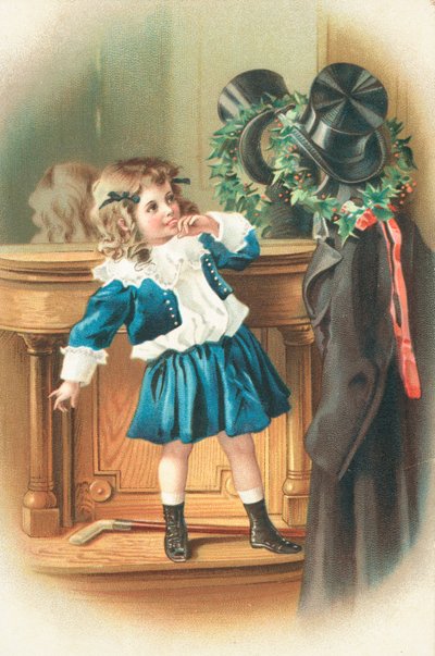 British Christmas Card by English School