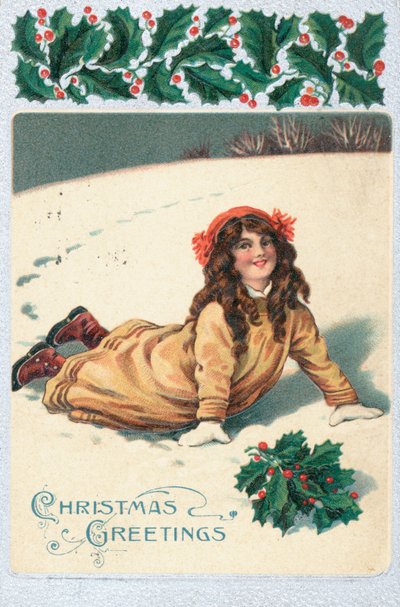 British Christmas Card by English School