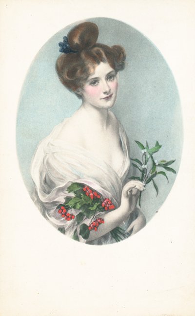 British Christmas Card by English School