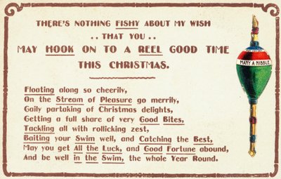 British Christmas card by English School