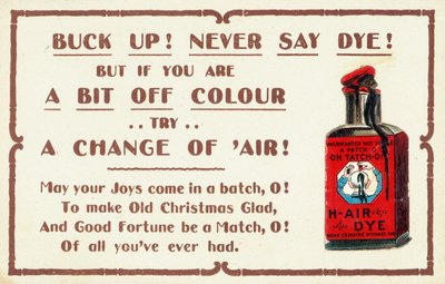 British Christmas card by English School