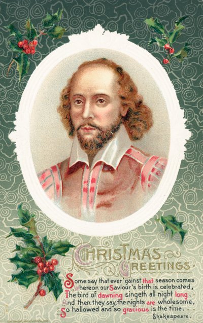 British Christmas card by English School