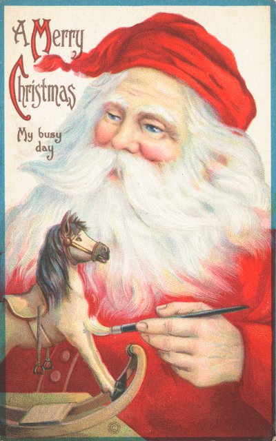British Christmas cards by English School