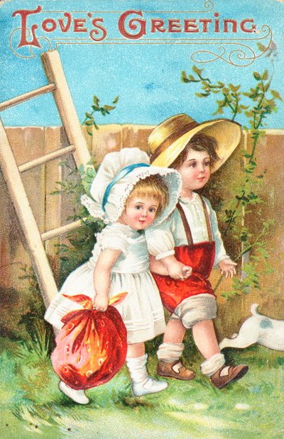 British Valentine card by English School