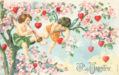 British Valentine card by English School
