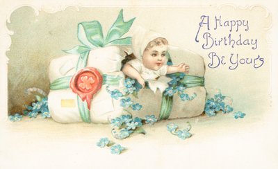 British birthday card by English School