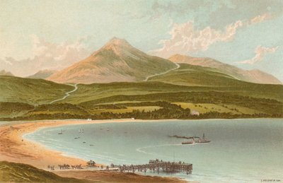 Brodick Bay and Goatfell by English School