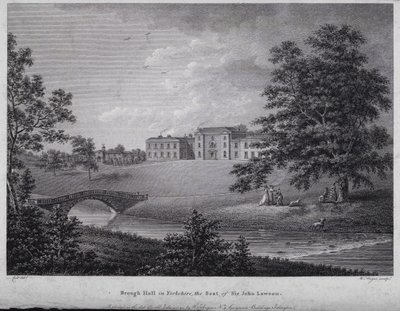 Brough Hall in Yorkshire, the Seat of Sir John Lawson by English School