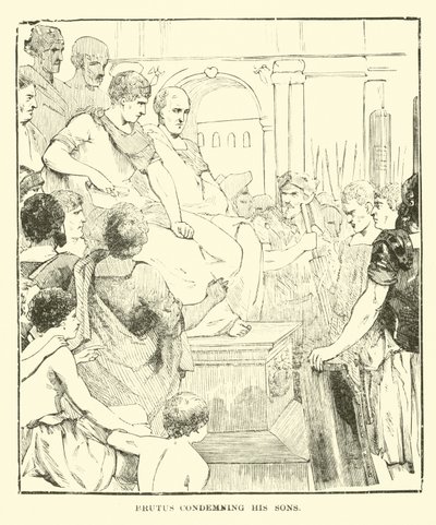 Brutus Condemning His Sons by English School