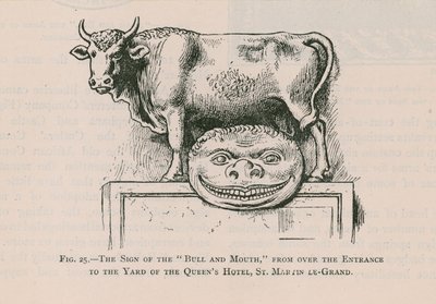 Bull and Mouth, Queens Hotel, St Martin Le Grand by English School