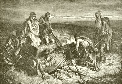 Burial of a Phoenician Chief on the American Coast by English School