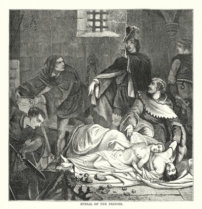 Burial of the Princes by English School
