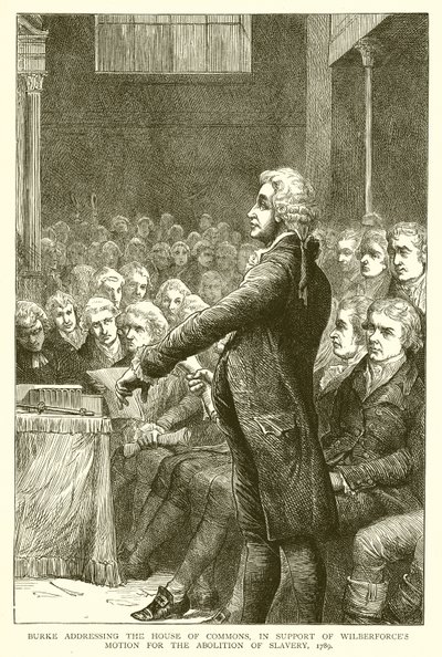 Burke Addressing the House of Commons, in Support of Wilberforce