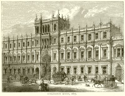 Burlington House, 1875 by English School