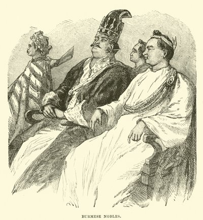 Burmese Nobles by English School