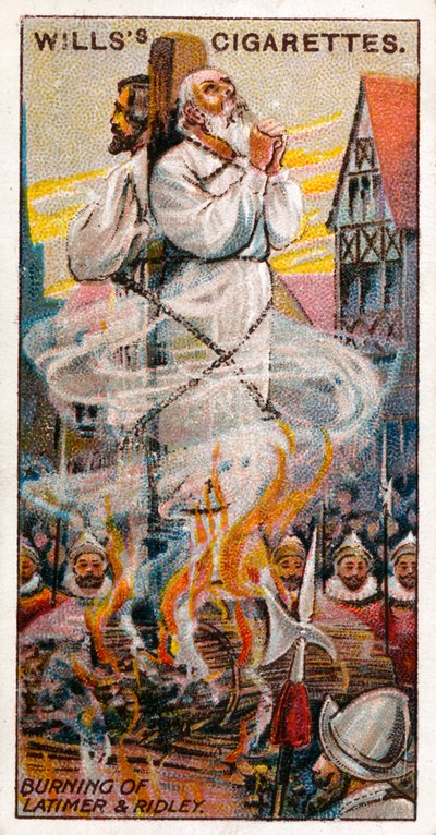 Burning of Latimer and Ridley by English School