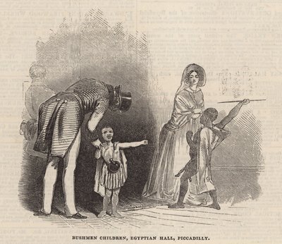 Bushman children, Egyptian Hall by English School
