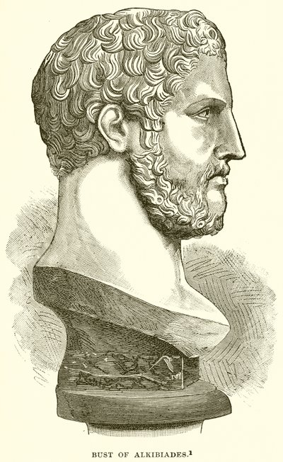 Bust of Alcibiades by English School