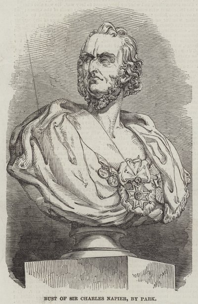 Bust of Sir Charles Napier, by Park by English School