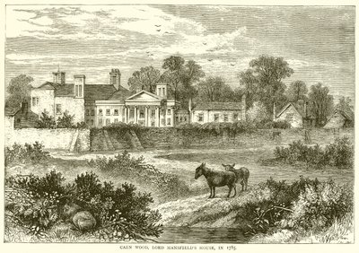 Caen Wood, Lord Mansfields House, in 1785 by English School