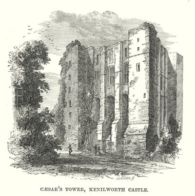 Caesar’s Tower, Kenilworth Castle by English School
