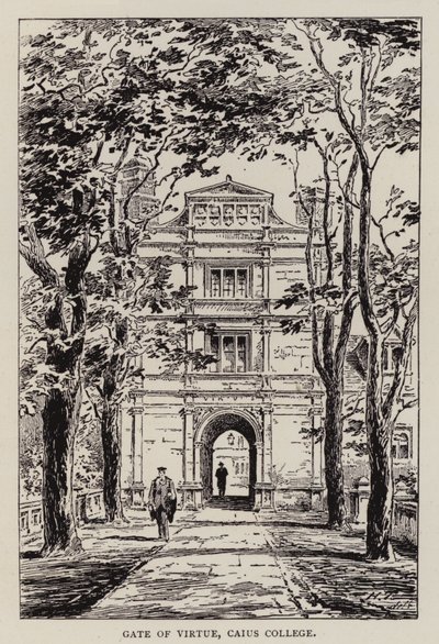 Cambridge: Gate of Virtue, Caius College by English School