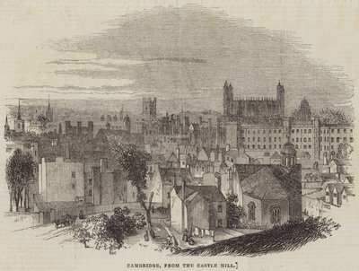 Cambridge, from the Castle Hill by English School