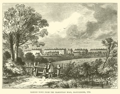 Camden Town from the Hampstead Road, Marylebone by English School