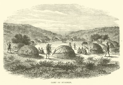 Camp of Bushmen by English School