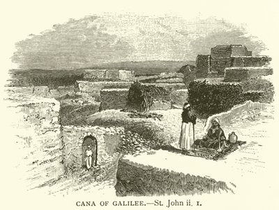 Cana of Galilee, St John, ii by English School