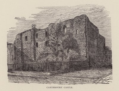 Canterbury: Canterbury Castle by English School