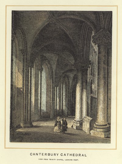 Canterbury Cathedral, View from Trinity Chapel, Looking West by English School