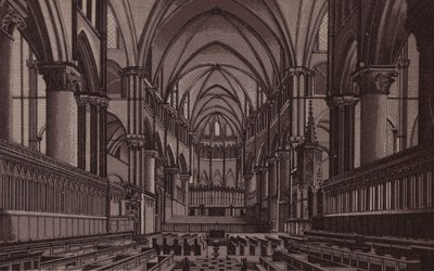 Canterbury: The Choir, Canterbury Cathedral by English School