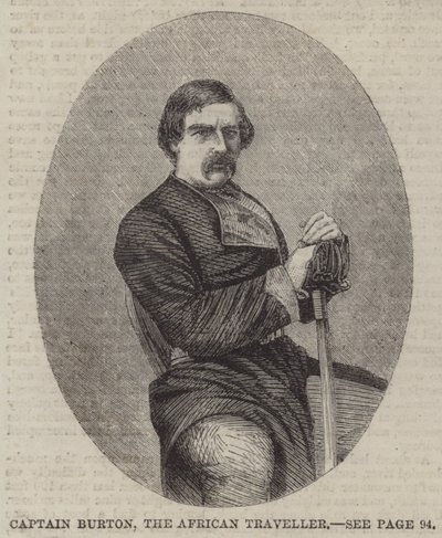 Captain Burton, the African Traveller by English School