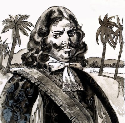 Captain Henry Morgan in Jamaica by English School