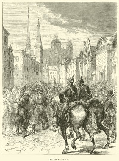 Capture of Amiens, December 1870 by English School