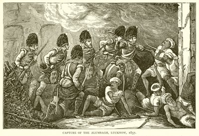 Capture of the Alumbagh, Lucknow, 1857 by English School