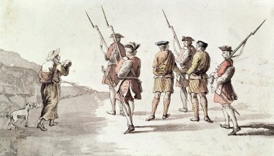 Capture of the Rebel, Simon Fraser, Lord Lovat by English School