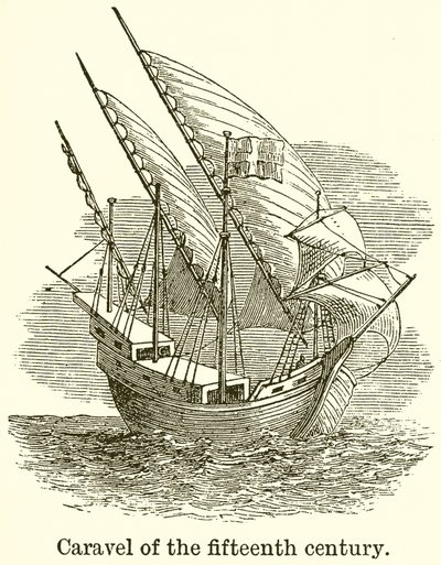 Caravel of the Fifteenth Century by English School