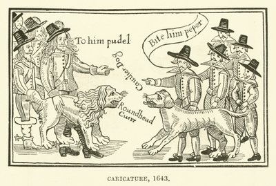 Caricature, 1643 by English School