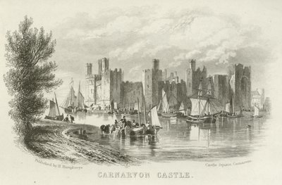 Carnarvon Castle, North Wales by English School